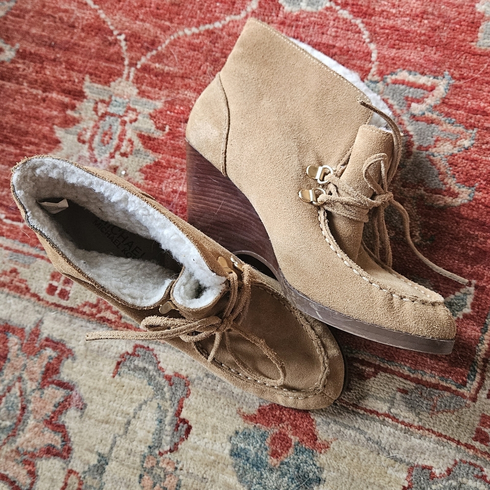 Michael Kors suede booties
